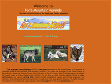 Tablet Screenshot of fensmtnkennels.com